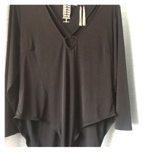 Charlotte Russe Black Body Suit 3X